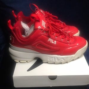 Fila Disruptor 2 Premium Patent- women- red